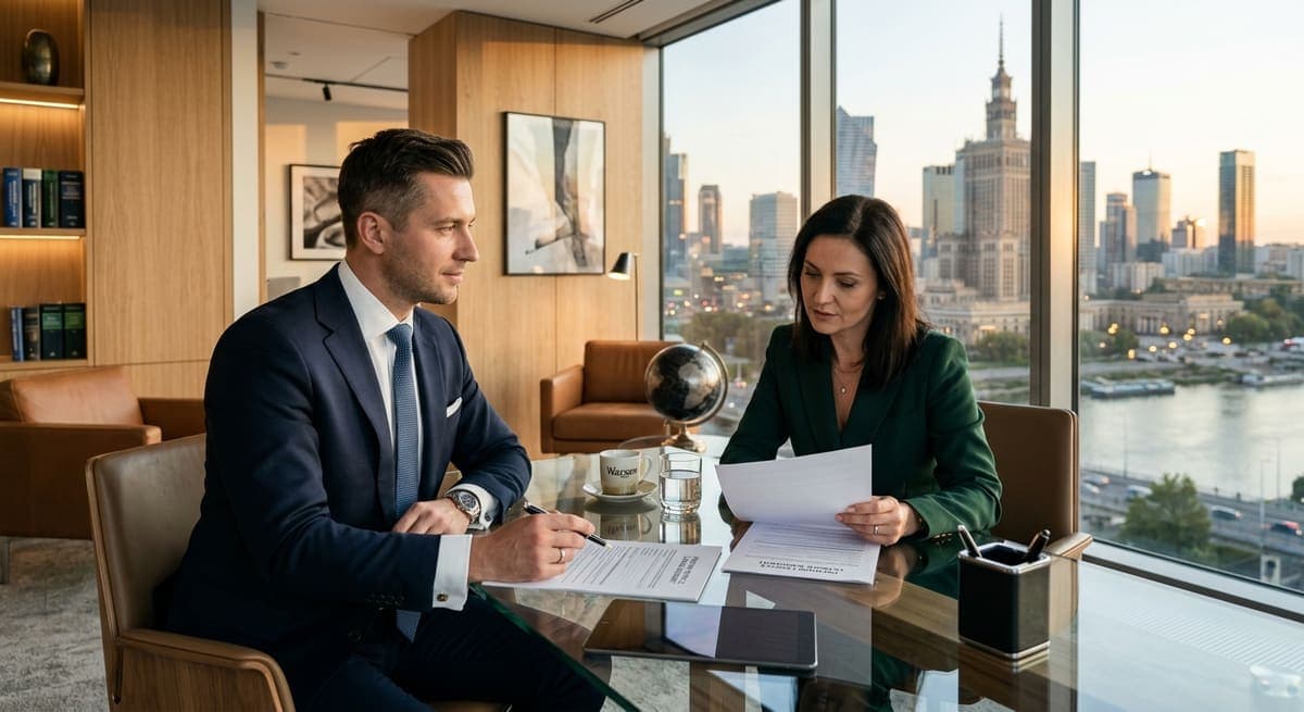 Doradca finansowy z klientem